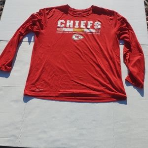 Red XL Nike Dri-Fit Kansas City Chiefs Long Sleeve